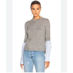 COPY - Veronica Beard Roscoe Mixed Media Sweater